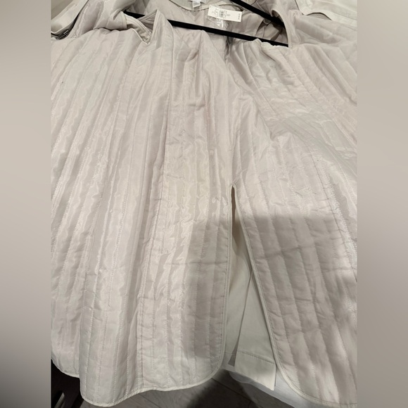 Women's Trench Coat with Warm Lining in Cream by LOFT. NWT - Picture 6 of 6